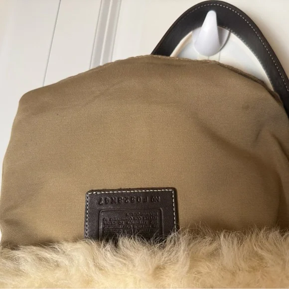 LOW START FOR SHOW! Vintage Coach Y2K with fur shoulder bag - Picture 10 of 11